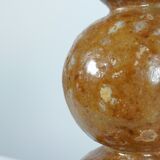 Small vintage one if a kind ceramic vase sphere decor