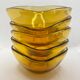 amber glass bowl from the 1970s