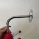 Vintage red Sputnik coat rack