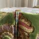 Duo de poufs en velours fleuri