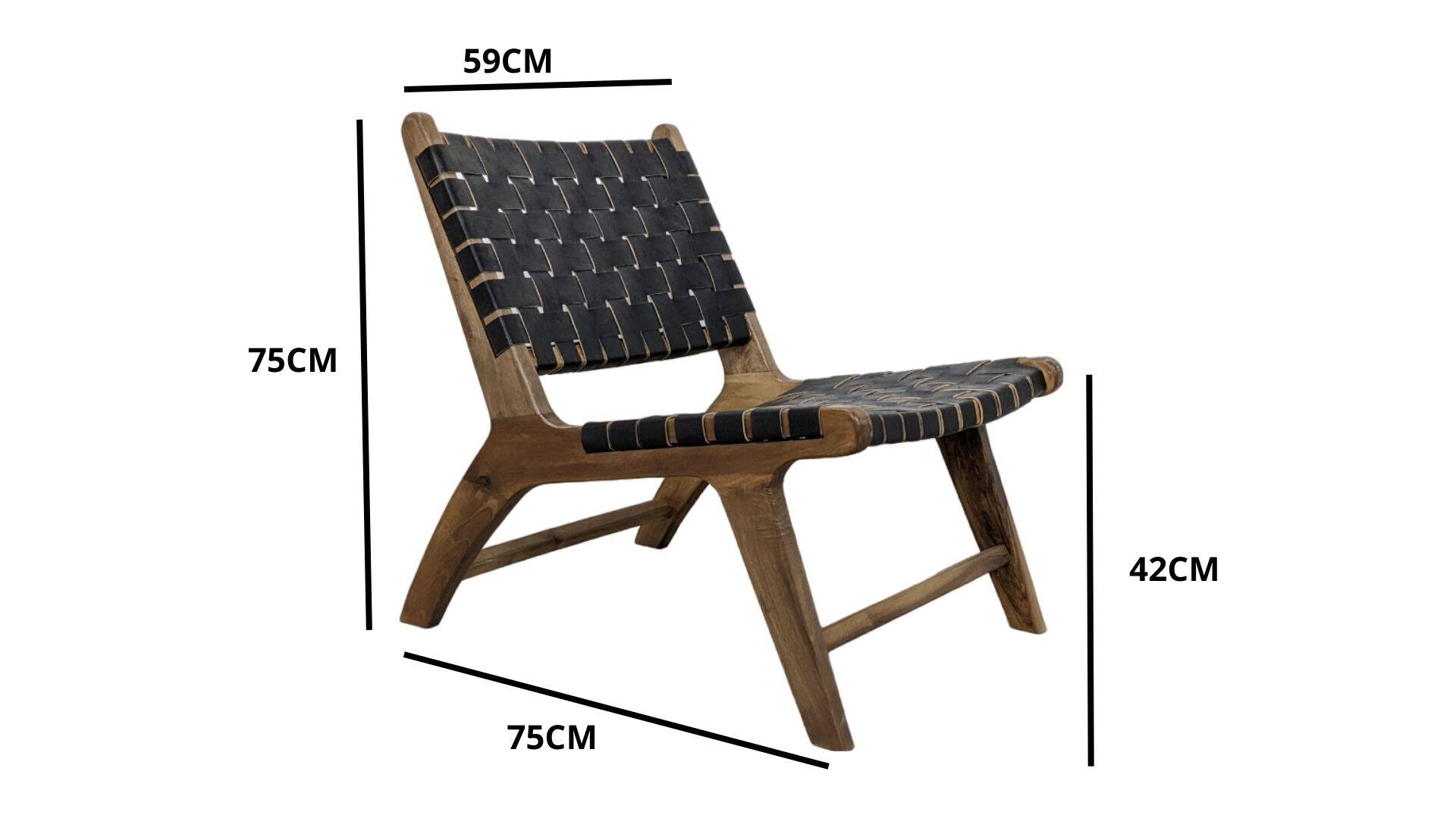 Handcrafted Moroccan leather armchair