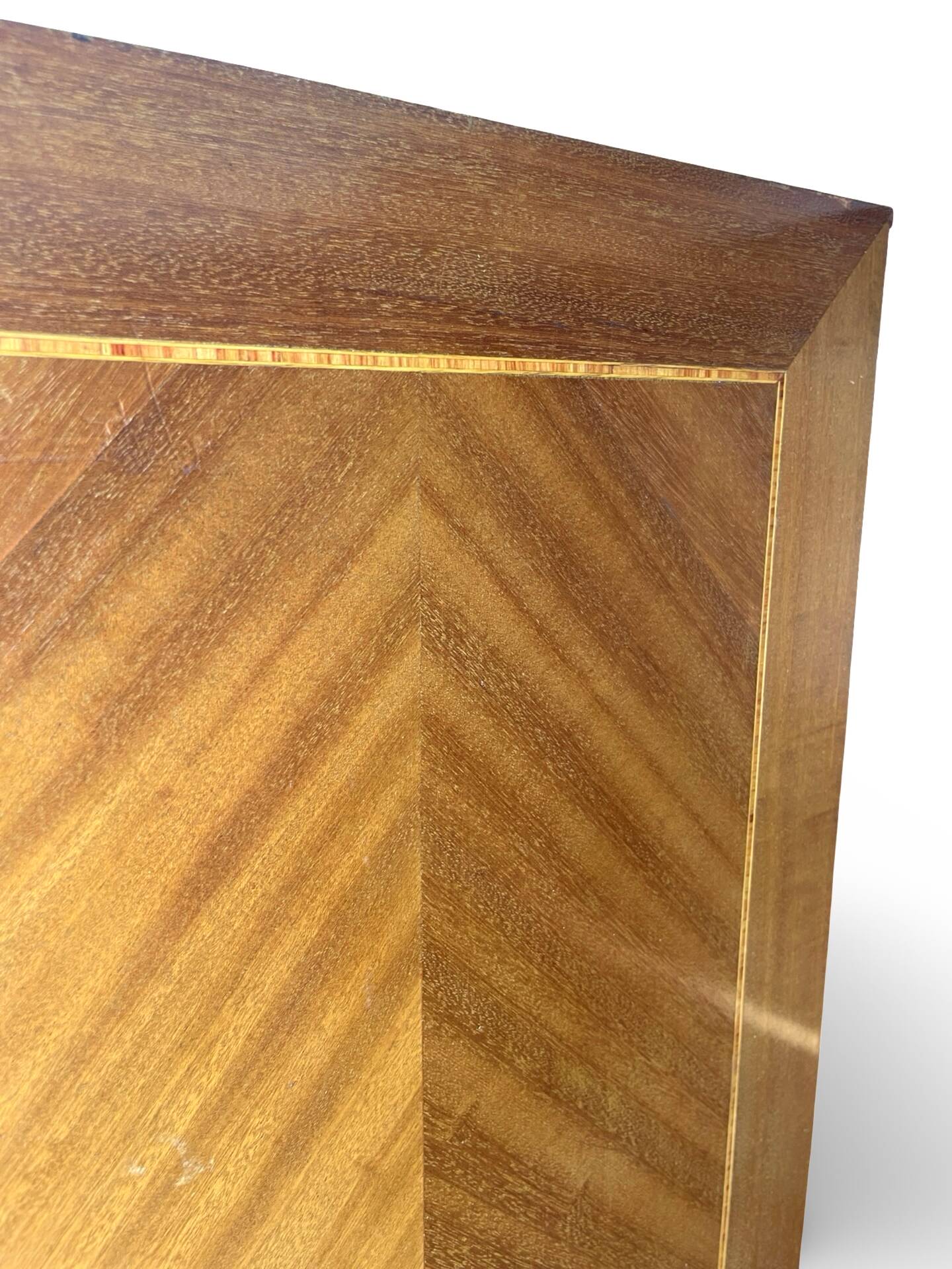 Striking Art Deco birch wood sideboard