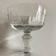 Set of 8 19th crystal crystal glasses with matching flat ribs
