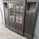 Furniture library industrial office four doors oak black patina