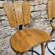 Lot de 3 tabourets de bar 1970 vintage