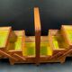 Cute little worker or vintage wooden sewing box