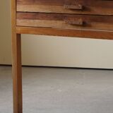 Mid Century Large Danish Drawing Cabinet, Made in Pine and Beech, 1960s