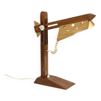 Unique Adjustable Wooden Lamp Vintage Handmade