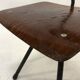 Chaise d'enfant industrielle vintage, chaise d'école, design hollandais