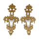 Pair of Venetian Mirrored Appliques Original Antiques