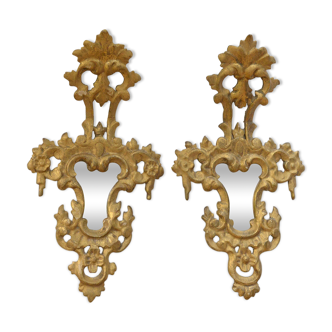 Paire d’appliques vénitiennes en miroir Original Antiques