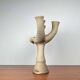 German Studio Pottery Sculptural Candleholder from Hans Fischer, 1980s