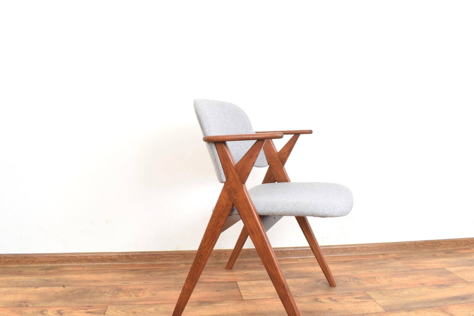 Mid-Century Swedish Oak Dining Chair from Broderna Johansson, 1960s.