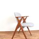 Mid-Century Swedish Oak Dining Chair from Broderna Johansson, 1960s.