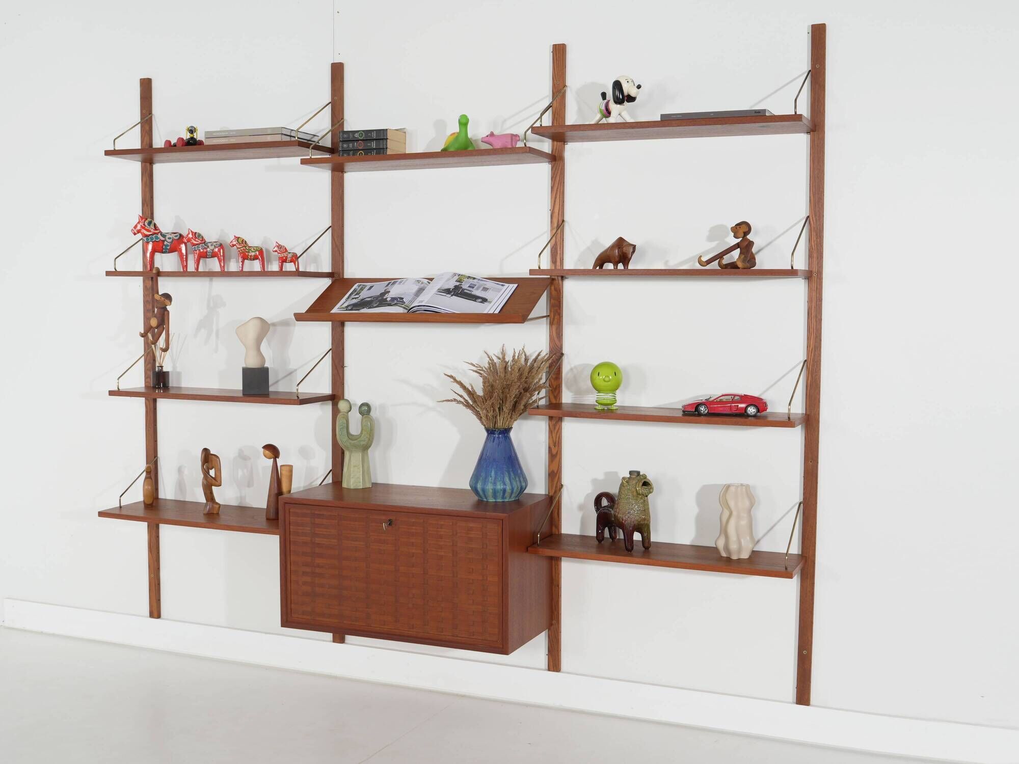 Cado Modular Shelving, Poul Cadovius, Teak Veneer, Danish, 1970s