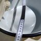 Yellow enamelled sheet metal basin 50/60s