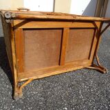 Vintage rattan bar cabinet from the 60s/70s