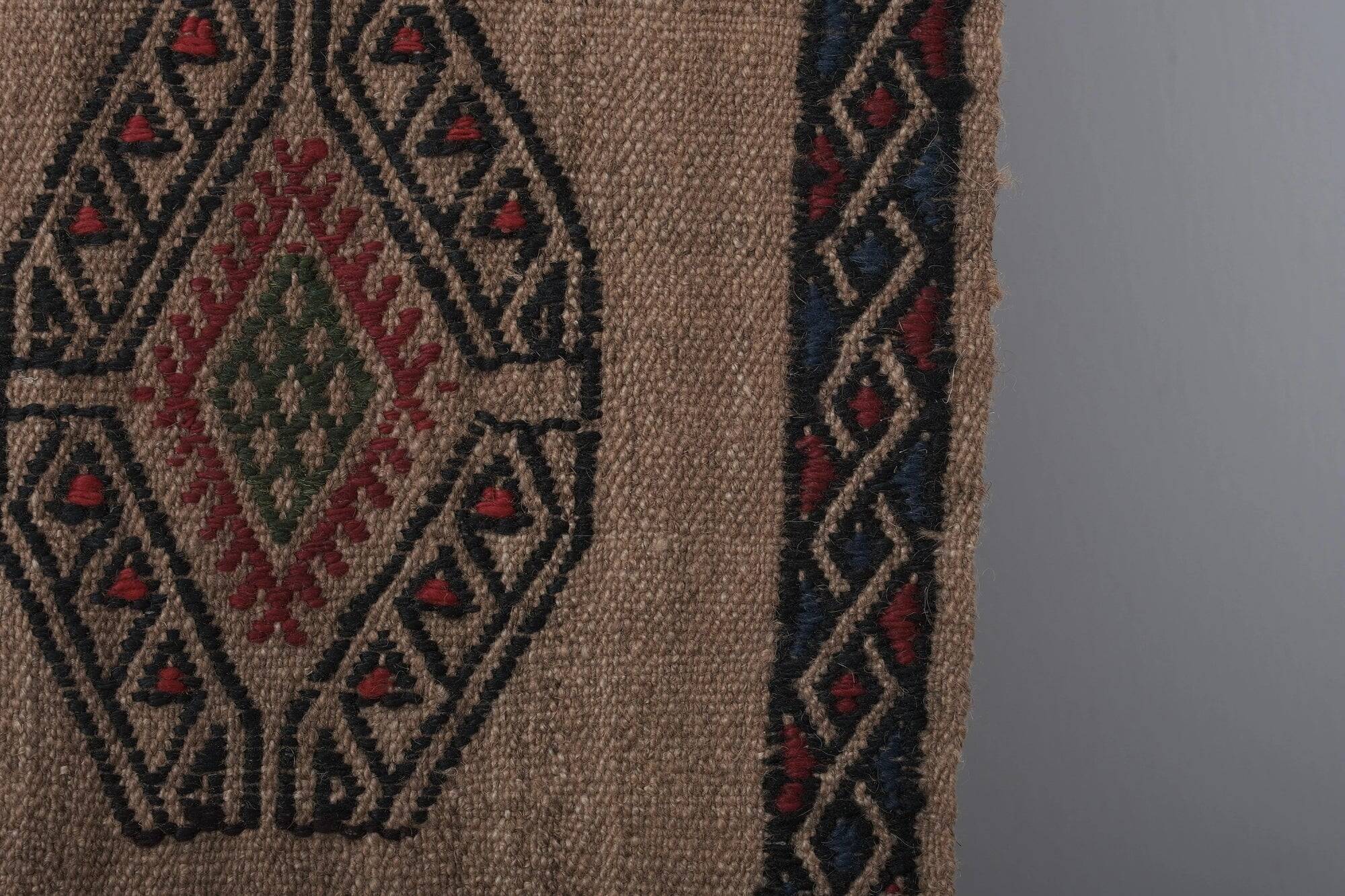 Vintage Turkish hallway rug 42x402 cm