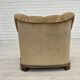 1950s, Danish relax armchair, furniture velour, carved oak wood.