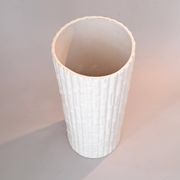 White ceramic umbrella stand, Italy circa 1970.