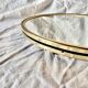 Vintage oval mirror with brass border - EDIL