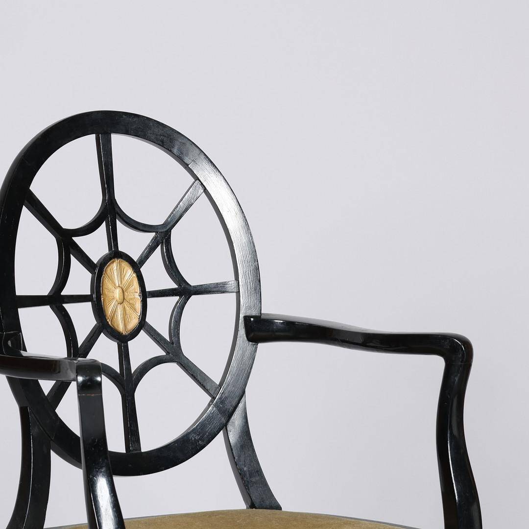 Spiderback chair, similar to a design by Edwin Lutyens, 1930s/40s.