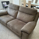 Two-seater grey sofa