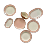 Lot 5 Dishes + 1 saucière Service "Santos" of Villeroy and Boch