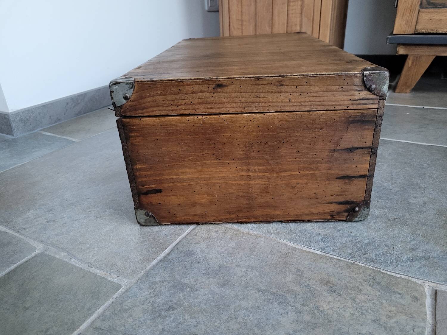 Old wooden trunk