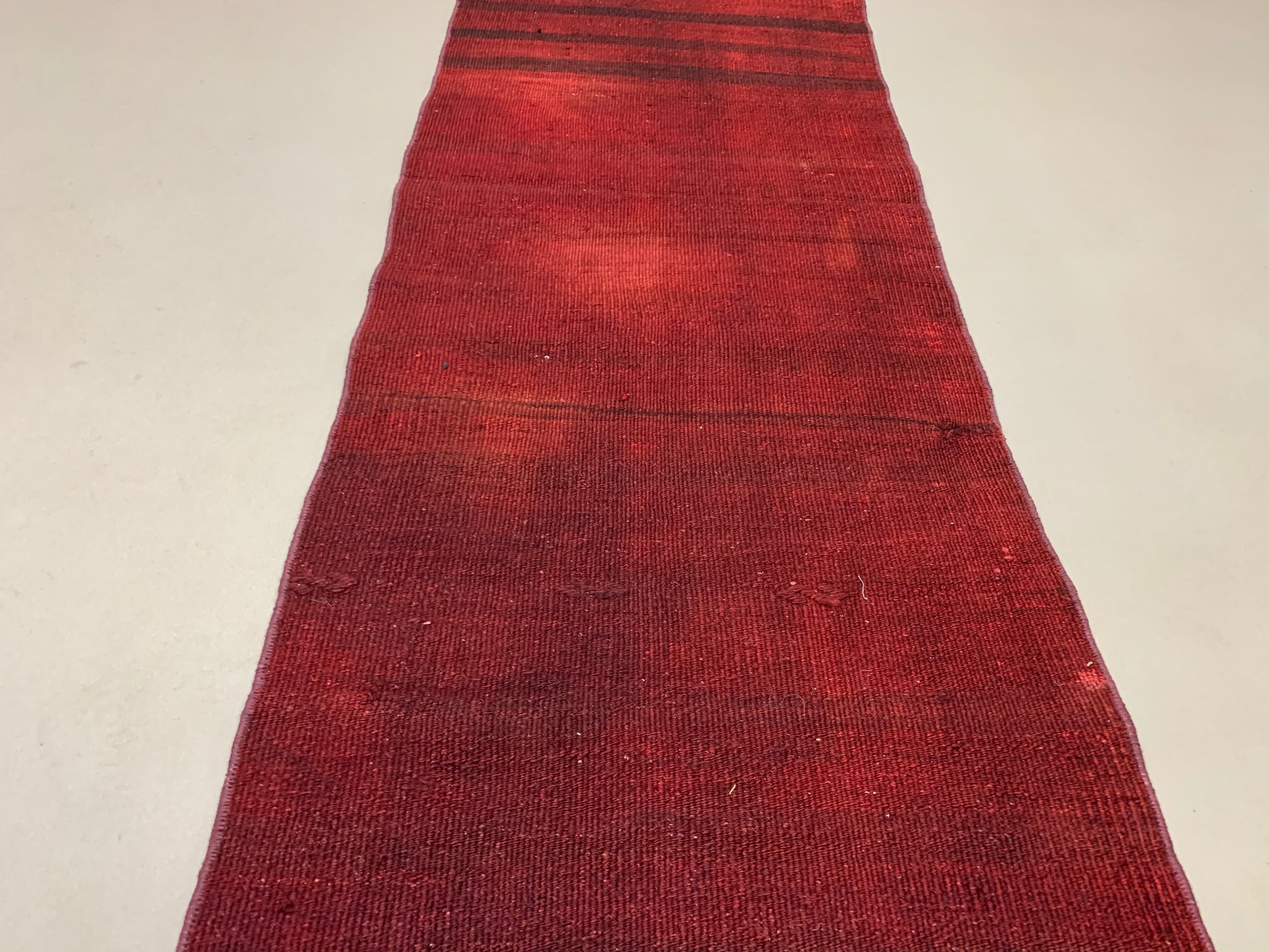 Old Turkish narrow Kilim Runner 310x54 cm