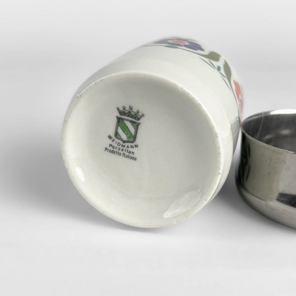 Espresso porcelain and stainless steel service 70