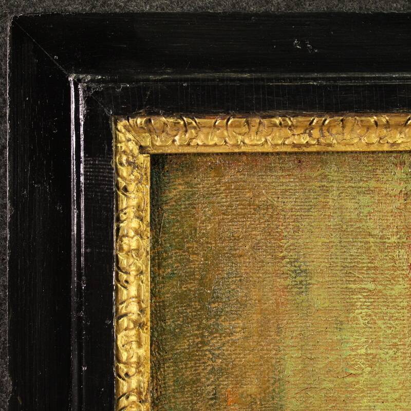 Peinture espagnole "Maternité" signée, 20e siècle
