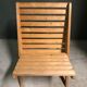 Vintage pine folding scissor chair