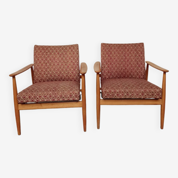 Paire de fauteuils vintage scandinave