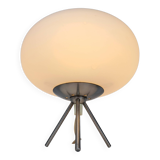 Tripod lamp with opaline UFO space age 70s