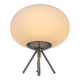 Lampe tripode avec opaline UFO space age 70s