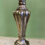 Pair of silver-plated bronze candlesticks from the 18th century. | Candle holders | Candelabrum