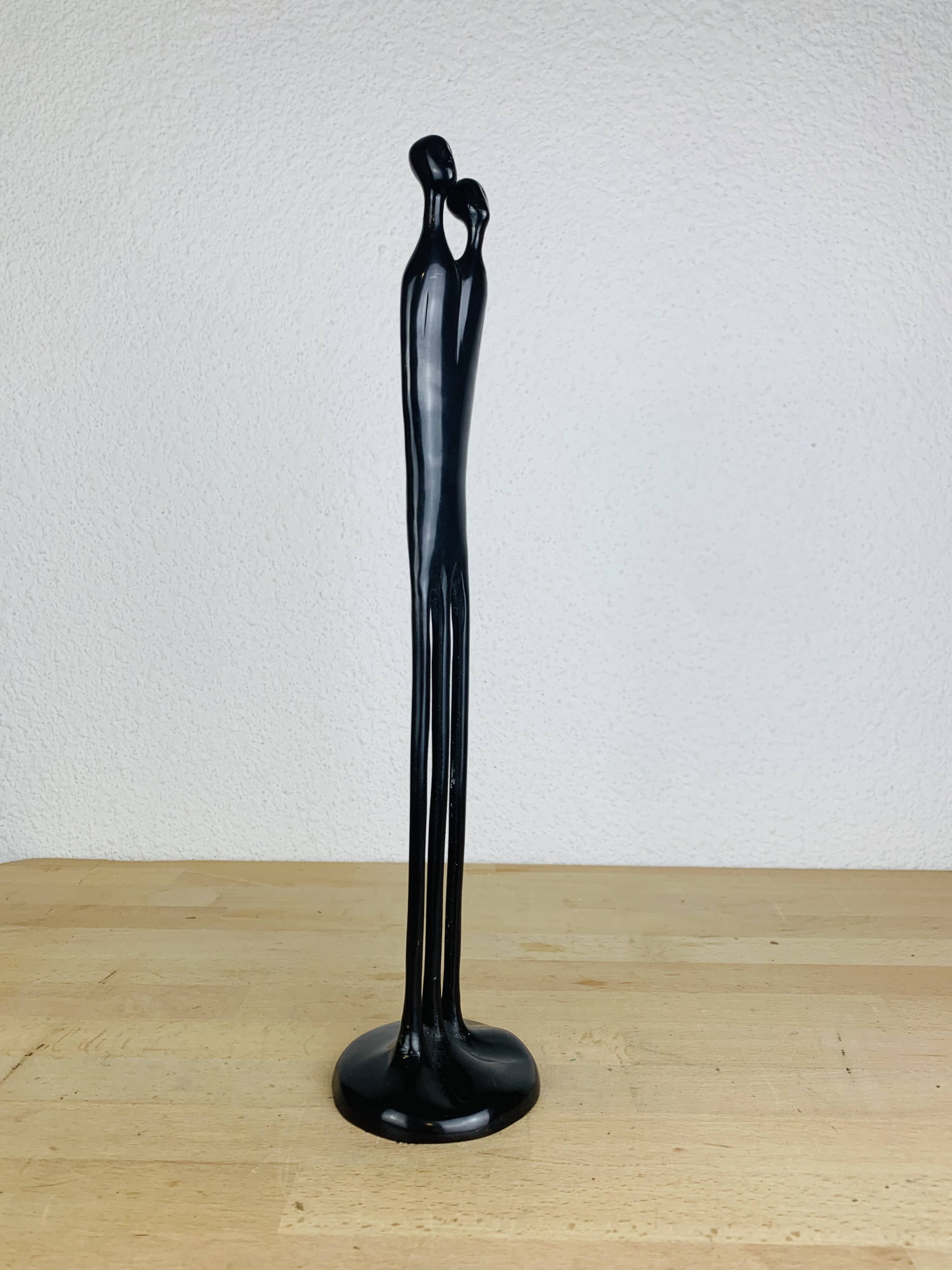 Bronze sculpture by Louise Hederström "Two Become One", Scandinavian