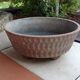 Round planter vintage concrete structured 60, 70s