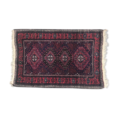 Tapis ancien belutch afghan fait main 100x154 cm