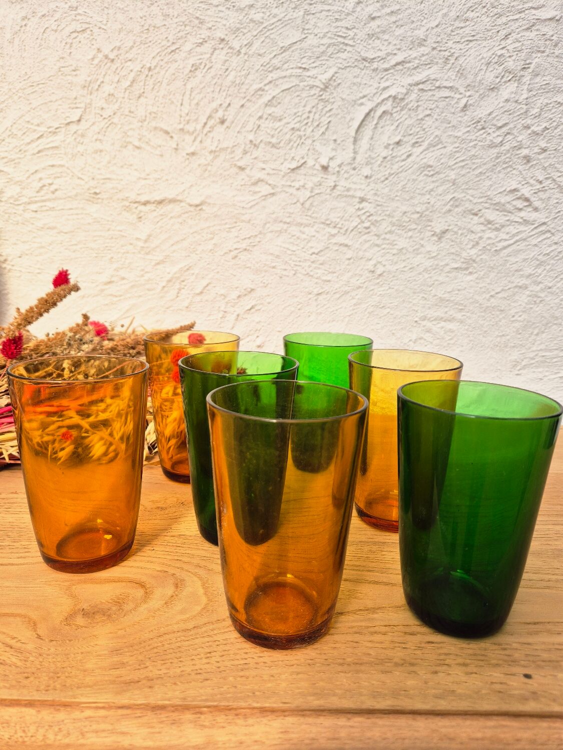 Verres Vereco ambrés