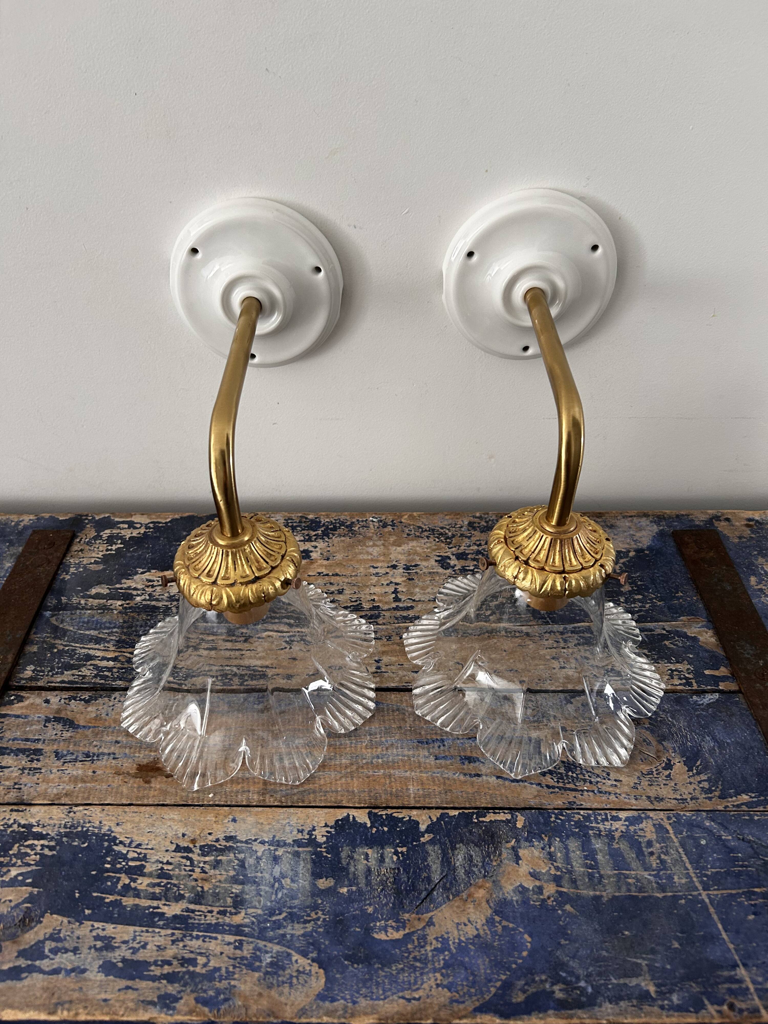 Pair of vintage wall lights