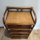 Rattan wicker drawer unit