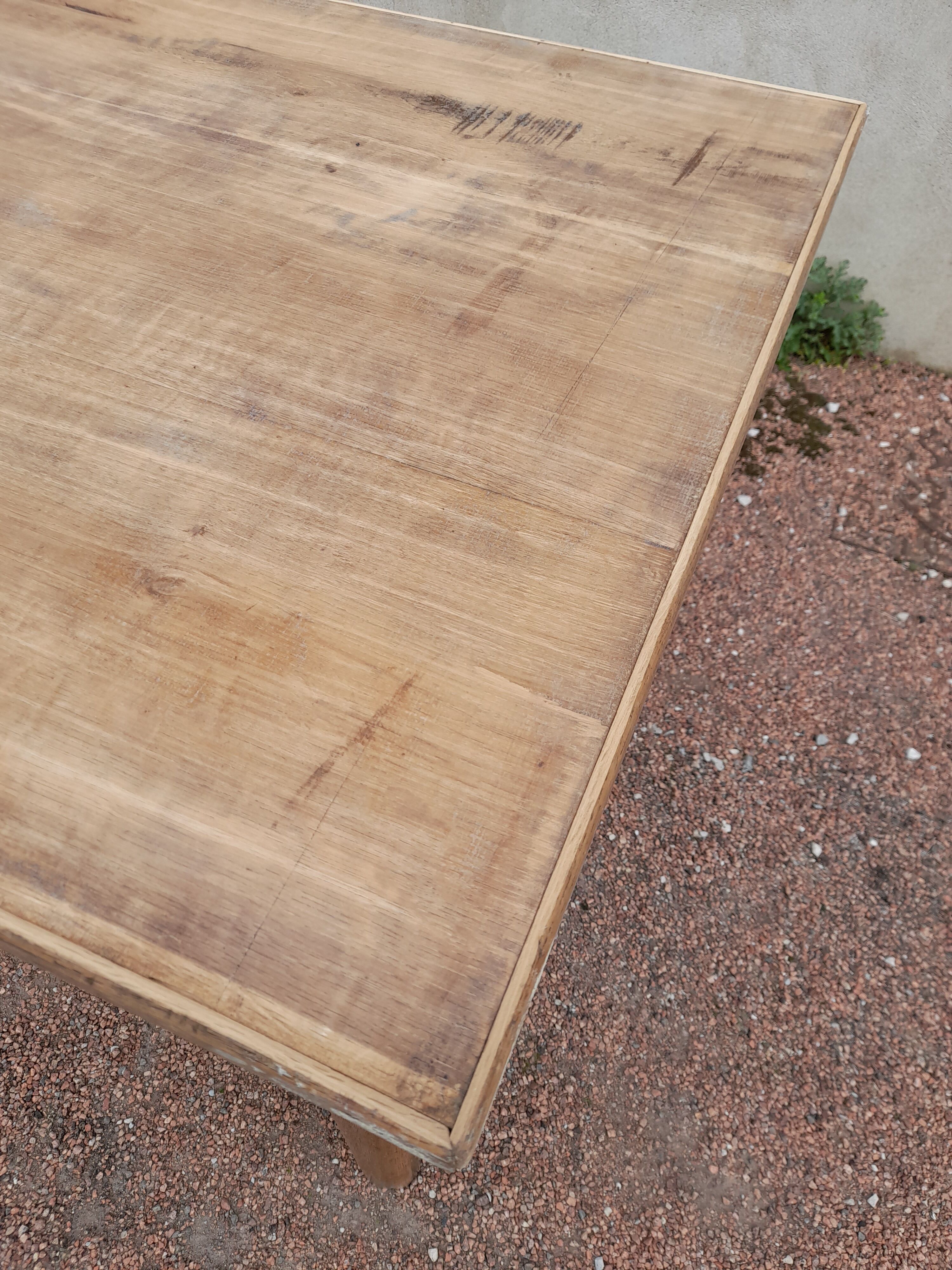 Old oak farm table - 1m62