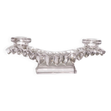 Double violet candle holder