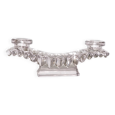 Double violet candle holder