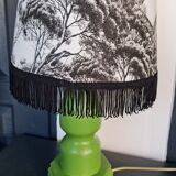 Lamp foot wood cabinetmaker abbat day cypress fabrics white and black