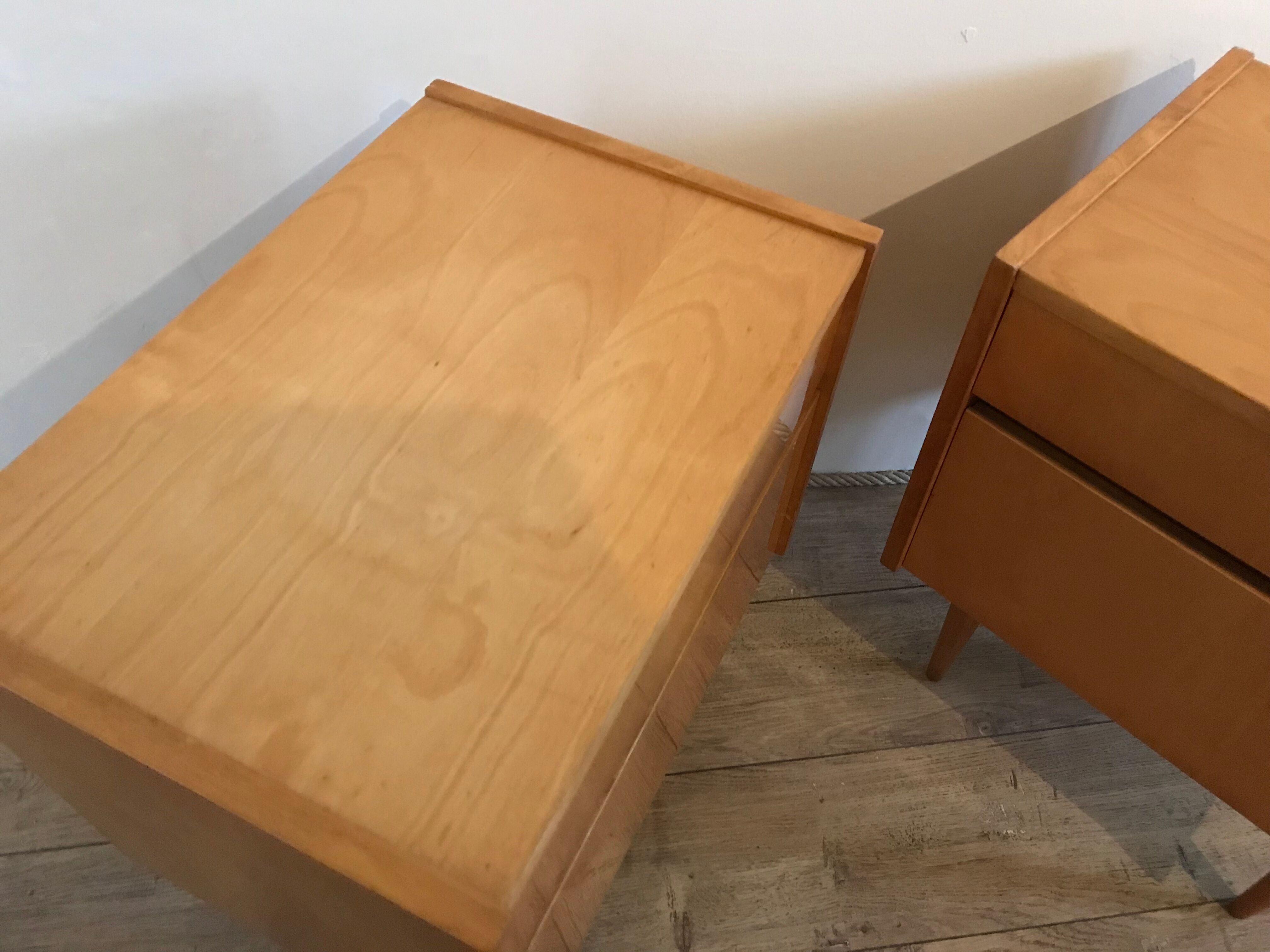 Pair of vintage bedside tables 1960-80's