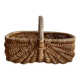Panier osier et bois