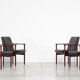 Set of 4 danish leather armchairs 1960